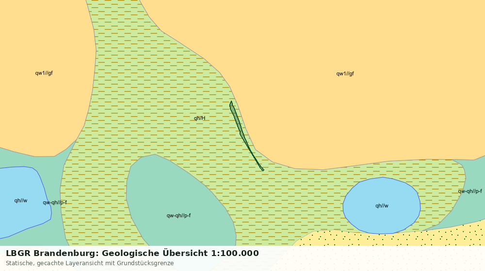 Statische Kartenansicht: LBGR Brandenburg: Geologische Übersicht 1:100.000