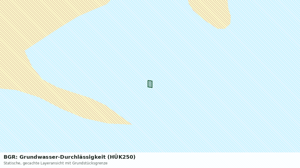 Statische Kartenansicht: BGR: Grundwasser-Durchlässigkeit (HÜK250)