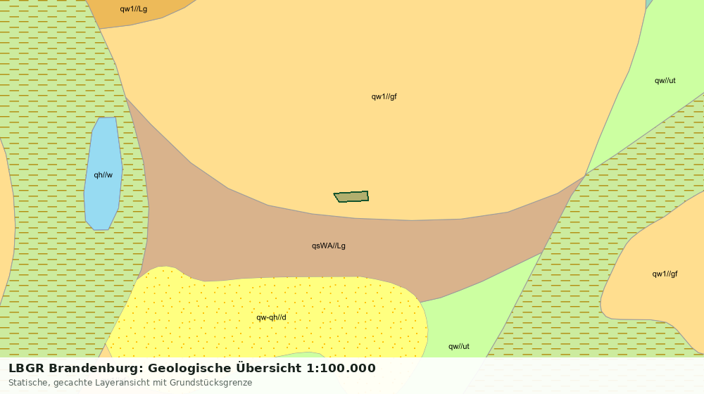 Statische Kartenansicht: LBGR Brandenburg: Geologische Übersicht 1:100.000