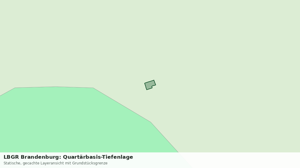 Statische Kartenansicht: LBGR Brandenburg: Quartärbasis-Tiefenlage