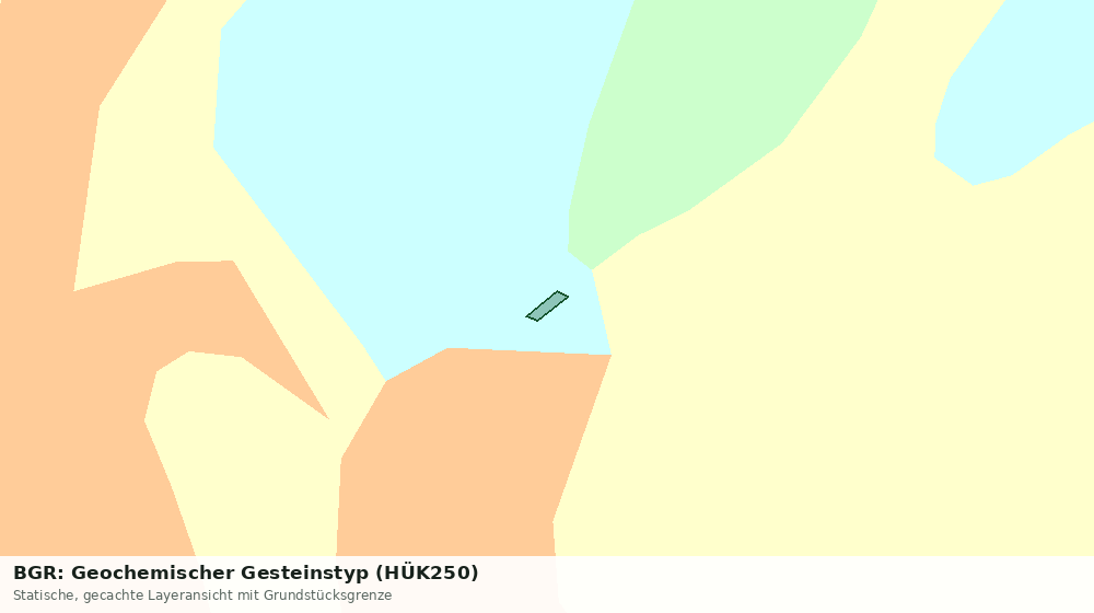 Statische Kartenansicht: BGR: Geochemischer Gesteinstyp (HÜK250)