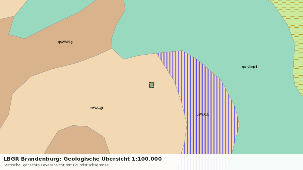 Statische Kartenansicht: LBGR Brandenburg: Geologische Übersicht 1:100.000