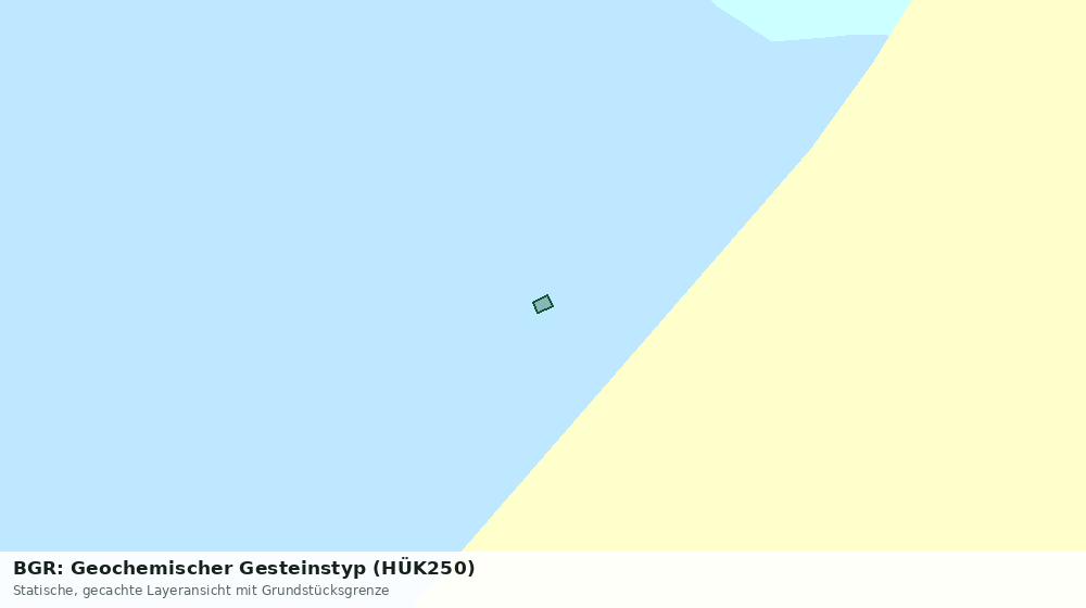 Statische Kartenansicht: BGR: Geochemischer Gesteinstyp (HÜK250)