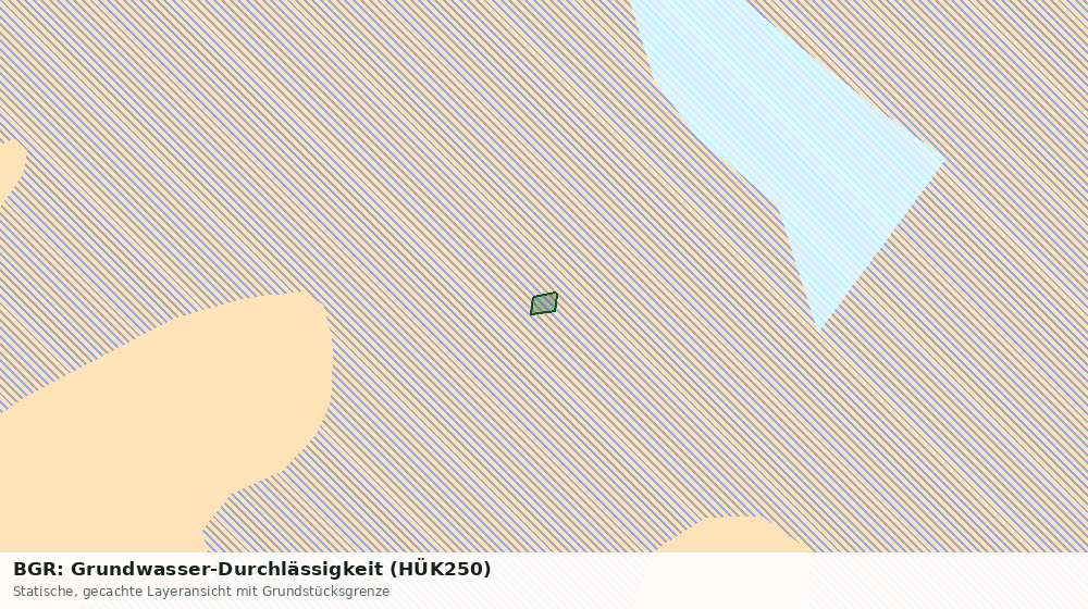 Statische Kartenansicht: BGR: Grundwasser-Durchlässigkeit (HÜK250)
