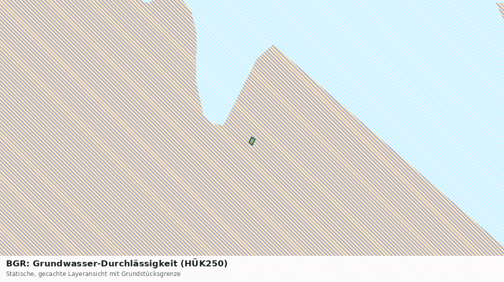 Statische Kartenansicht: BGR: Grundwasser-Durchlässigkeit (HÜK250)