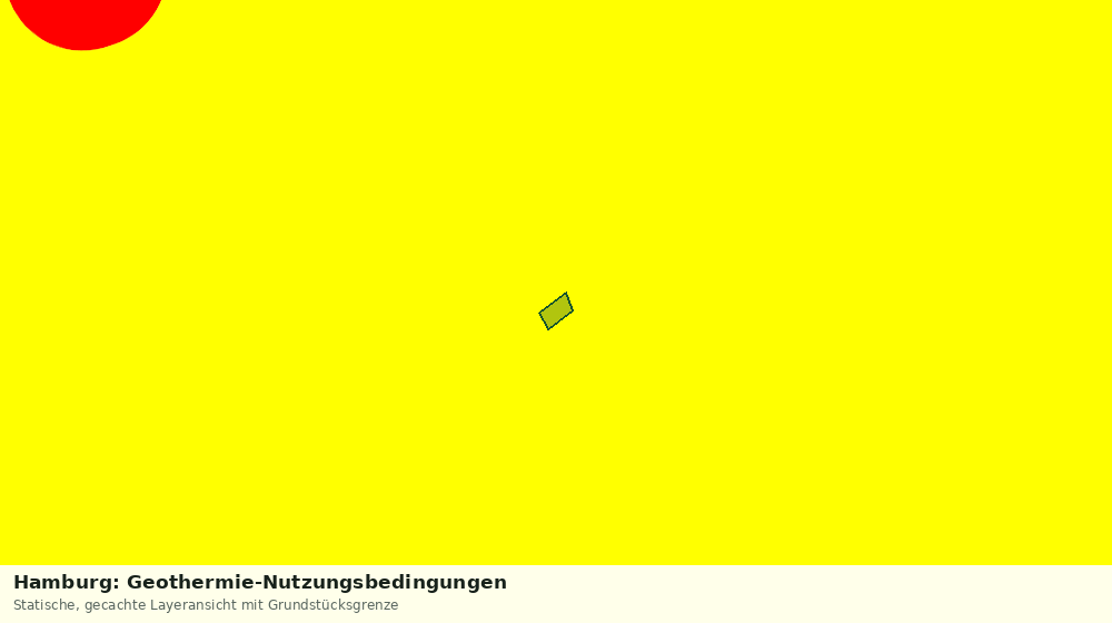 Statische Kartenansicht: Hamburg: Geothermie-Nutzungsbedingungen