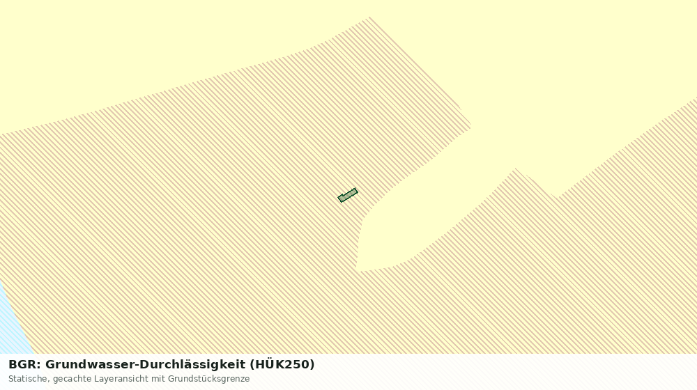 Statische Kartenansicht: BGR: Grundwasser-Durchlässigkeit (HÜK250)