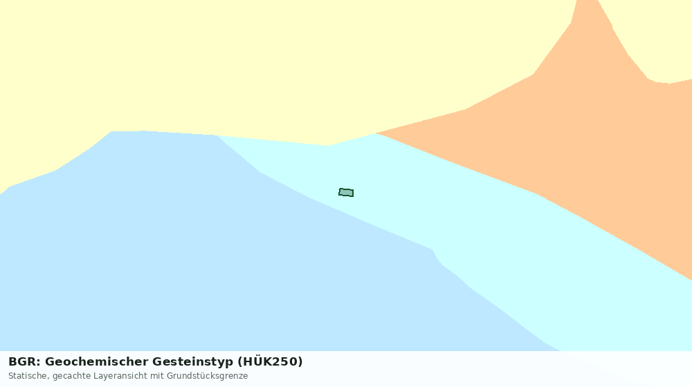 Statische Kartenansicht: BGR: Geochemischer Gesteinstyp (HÜK250)