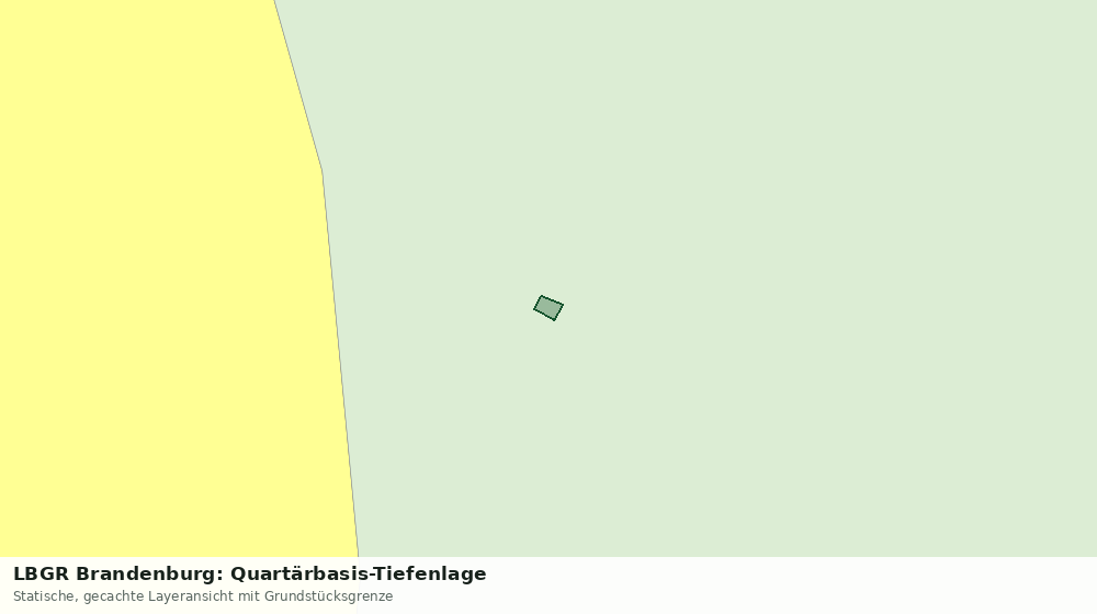 Statische Kartenansicht: LBGR Brandenburg: Quartärbasis-Tiefenlage