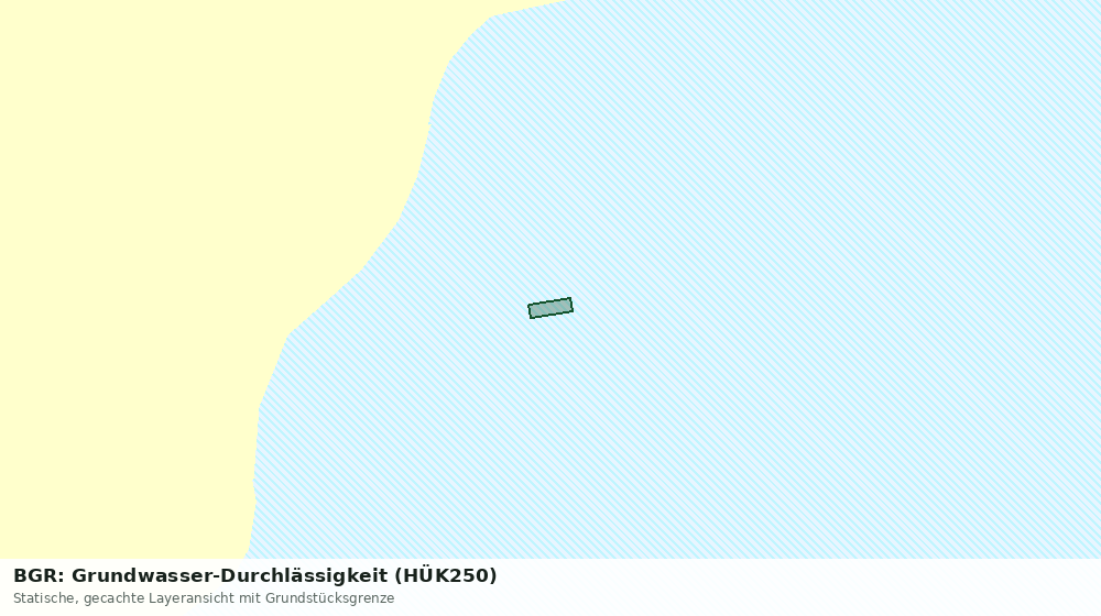 Statische Kartenansicht: BGR: Grundwasser-Durchlässigkeit (HÜK250)