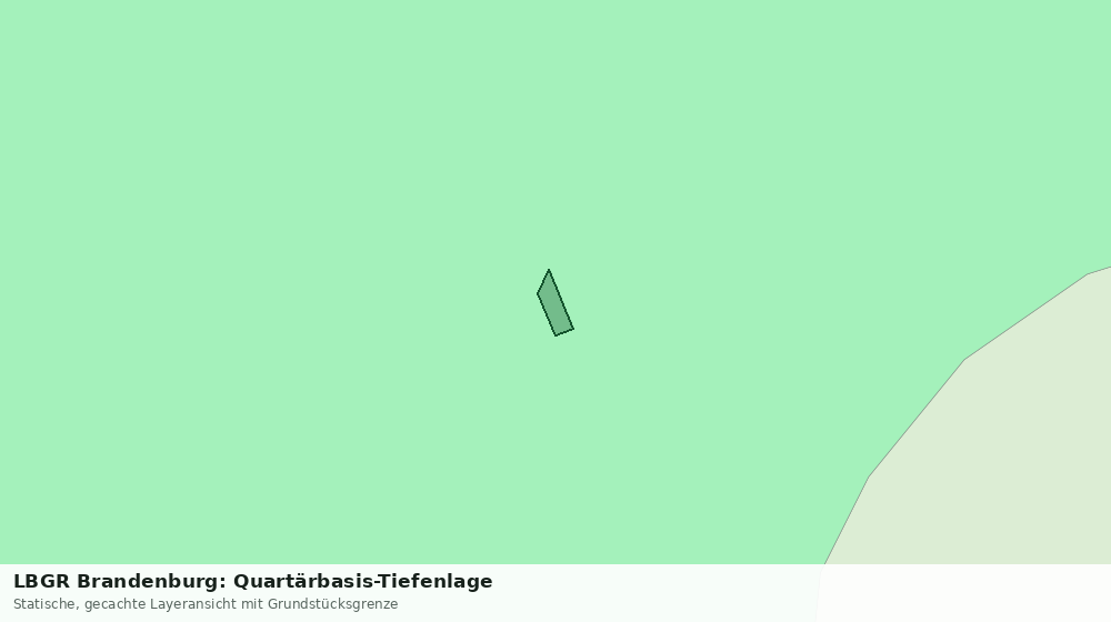 Statische Kartenansicht: LBGR Brandenburg: Quartärbasis-Tiefenlage