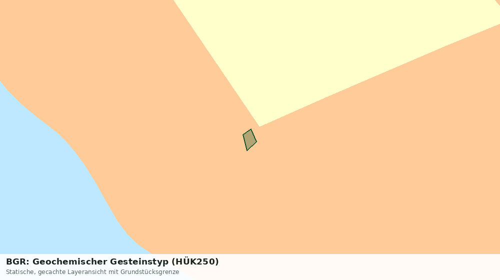 Statische Kartenansicht: BGR: Geochemischer Gesteinstyp (HÜK250)