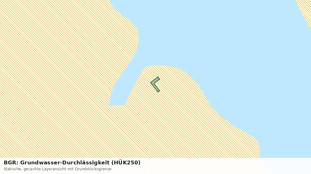 Statische Kartenansicht: BGR: Grundwasser-Durchlässigkeit (HÜK250)