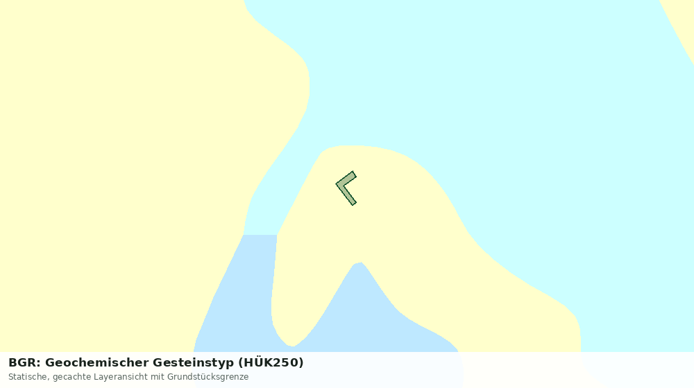 Statische Kartenansicht: BGR: Geochemischer Gesteinstyp (HÜK250)