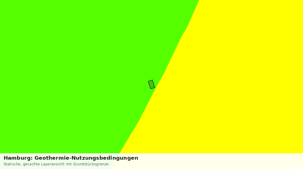 Statische Kartenansicht: Hamburg: Geothermie-Nutzungsbedingungen