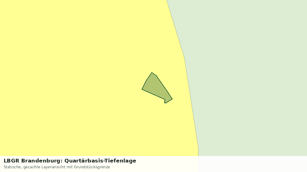 Statische Kartenansicht: LBGR Brandenburg: Quartärbasis-Tiefenlage