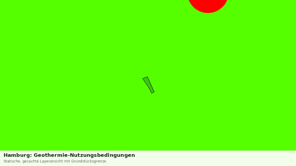 Statische Kartenansicht: Hamburg: Geothermie-Nutzungsbedingungen