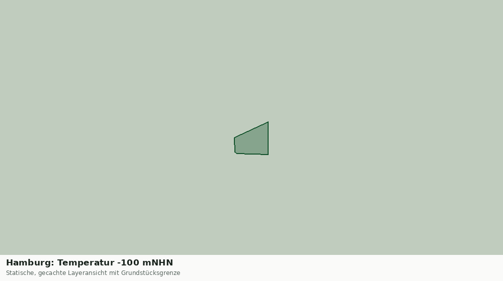 Statische Kartenansicht: Hamburg: Temperatur -100 mNHN