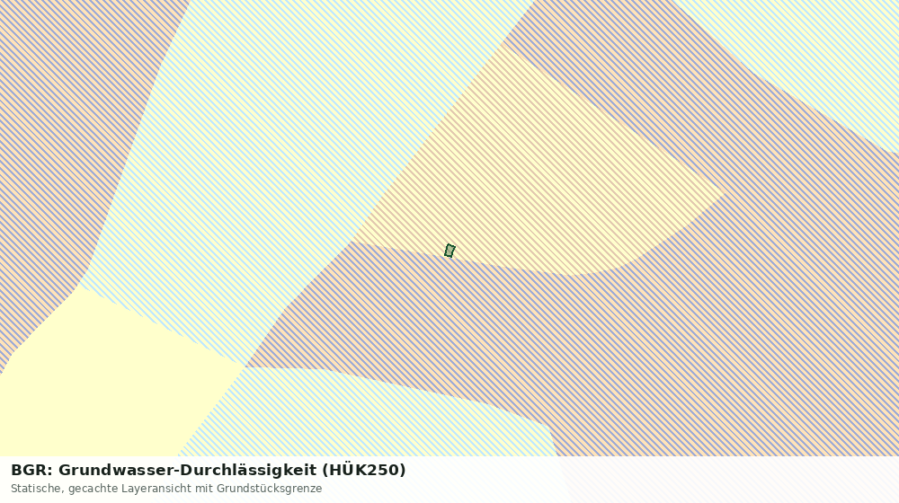 Statische Kartenansicht: BGR: Grundwasser-Durchlässigkeit (HÜK250)