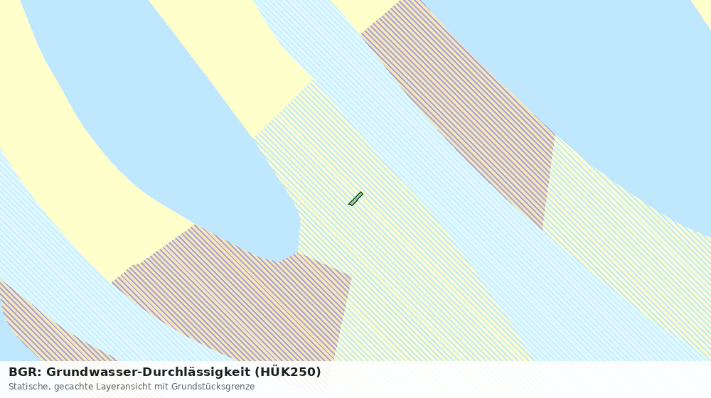 Statische Kartenansicht: BGR: Grundwasser-Durchlässigkeit (HÜK250)