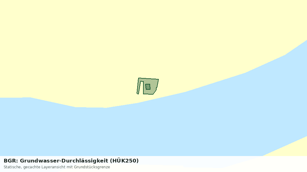 Statische Kartenansicht: BGR: Grundwasser-Durchlässigkeit (HÜK250)