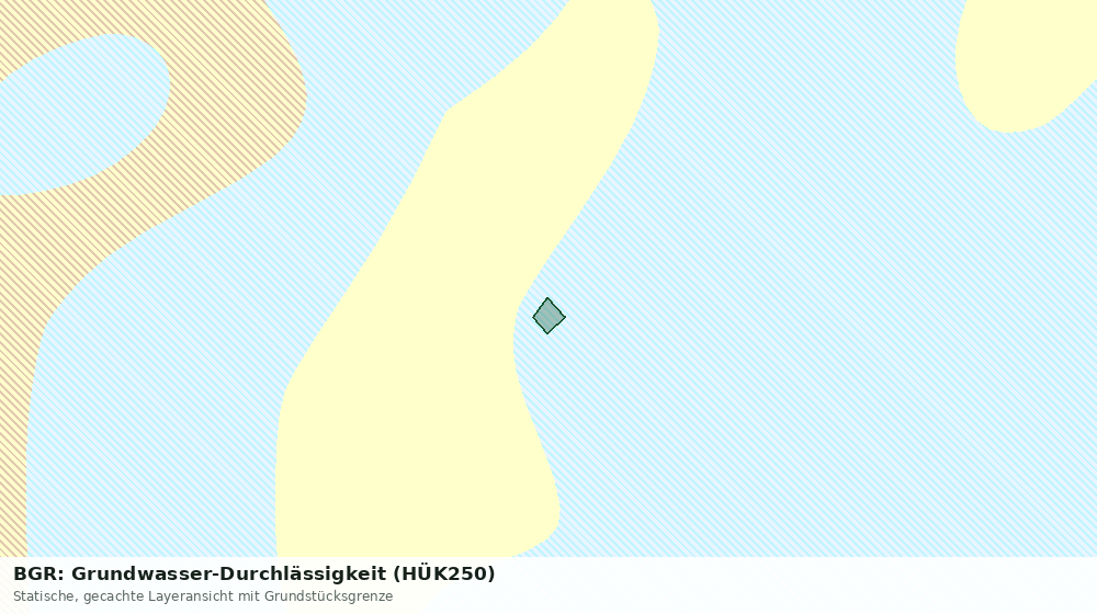 Statische Kartenansicht: BGR: Grundwasser-Durchlässigkeit (HÜK250)