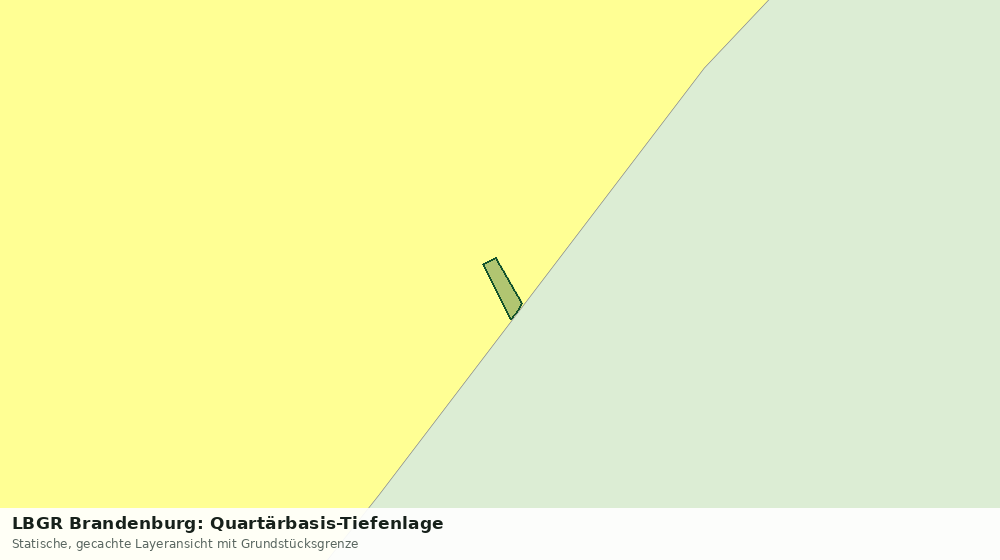 Statische Kartenansicht: LBGR Brandenburg: Quartärbasis-Tiefenlage