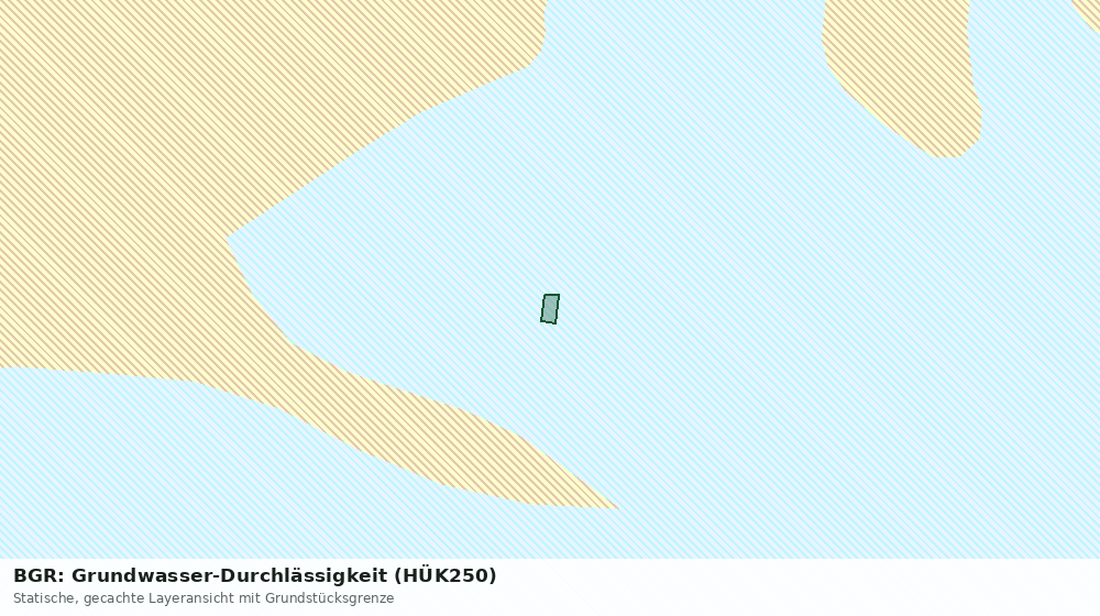 Statische Kartenansicht: BGR: Grundwasser-Durchlässigkeit (HÜK250)