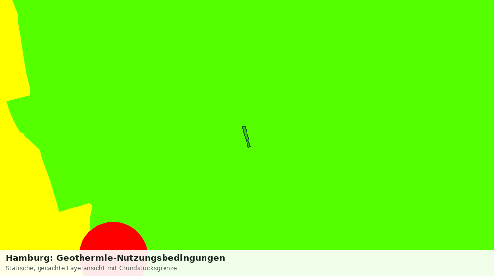 Statische Kartenansicht: Hamburg: Geothermie-Nutzungsbedingungen
