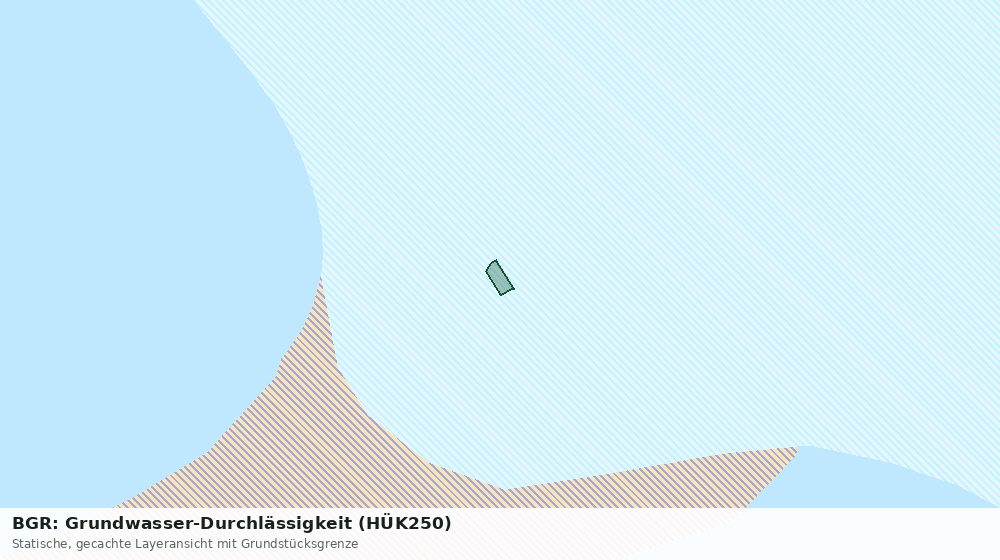 Statische Kartenansicht: BGR: Grundwasser-Durchlässigkeit (HÜK250)