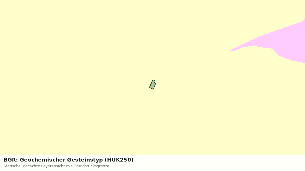 Statische Kartenansicht: BGR: Geochemischer Gesteinstyp (HÜK250)