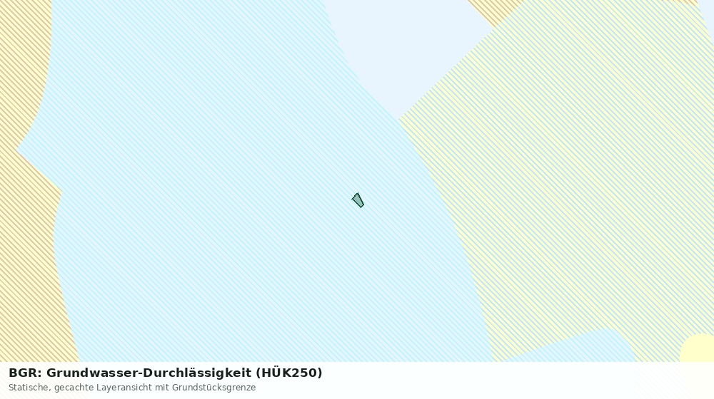 Statische Kartenansicht: BGR: Grundwasser-Durchlässigkeit (HÜK250)