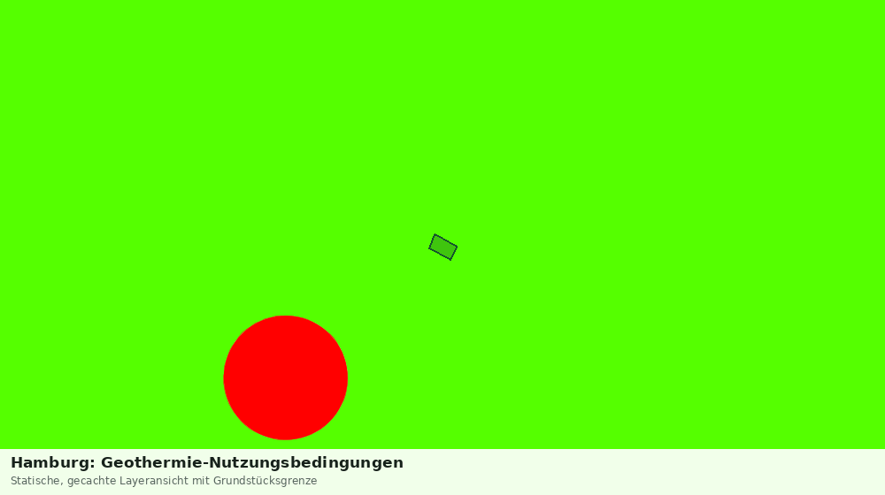 Statische Kartenansicht: Hamburg: Geothermie-Nutzungsbedingungen
