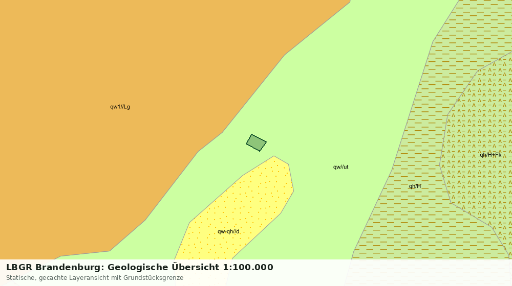 Statische Kartenansicht: LBGR Brandenburg: Geologische Übersicht 1:100.000