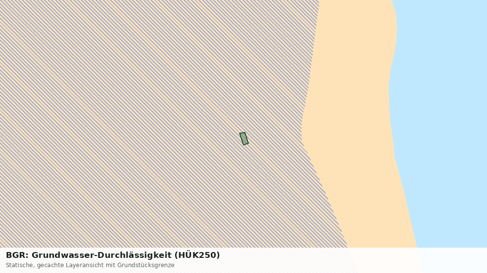 Statische Kartenansicht: BGR: Grundwasser-Durchlässigkeit (HÜK250)