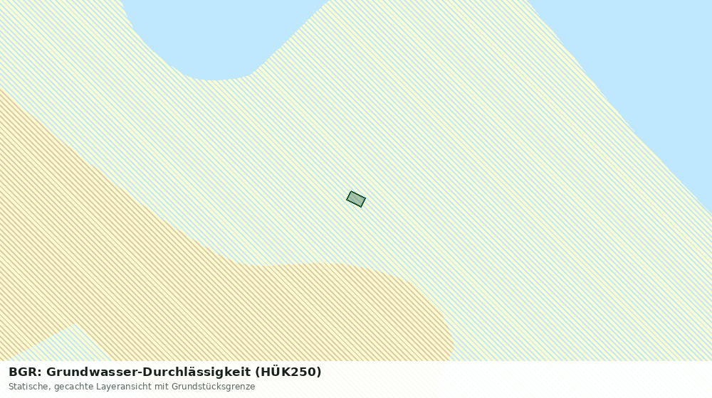 Statische Kartenansicht: BGR: Grundwasser-Durchlässigkeit (HÜK250)