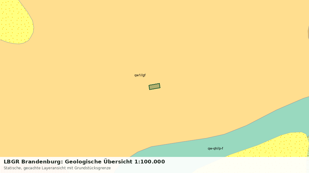 Statische Kartenansicht: LBGR Brandenburg: Geologische Übersicht 1:100.000