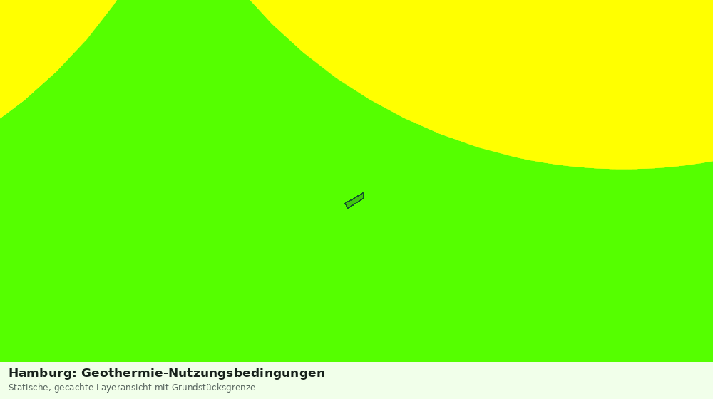 Statische Kartenansicht: Hamburg: Geothermie-Nutzungsbedingungen