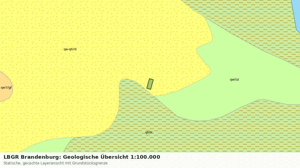 Statische Kartenansicht: LBGR Brandenburg: Geologische Übersicht 1:100.000