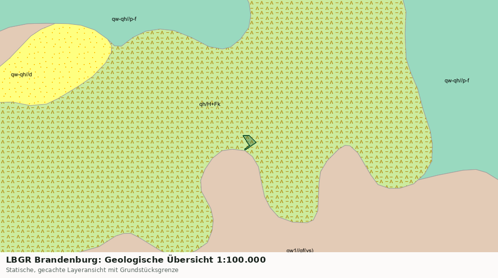 Statische Kartenansicht: LBGR Brandenburg: Geologische Übersicht 1:100.000