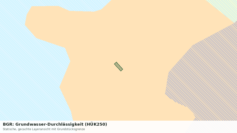 Statische Kartenansicht: BGR: Grundwasser-Durchlässigkeit (HÜK250)
