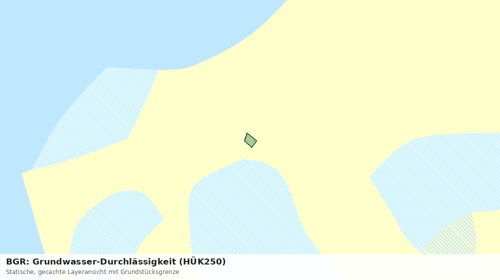 Statische Kartenansicht: BGR: Grundwasser-Durchlässigkeit (HÜK250)