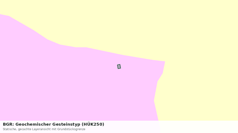 Statische Kartenansicht: BGR: Geochemischer Gesteinstyp (HÜK250)