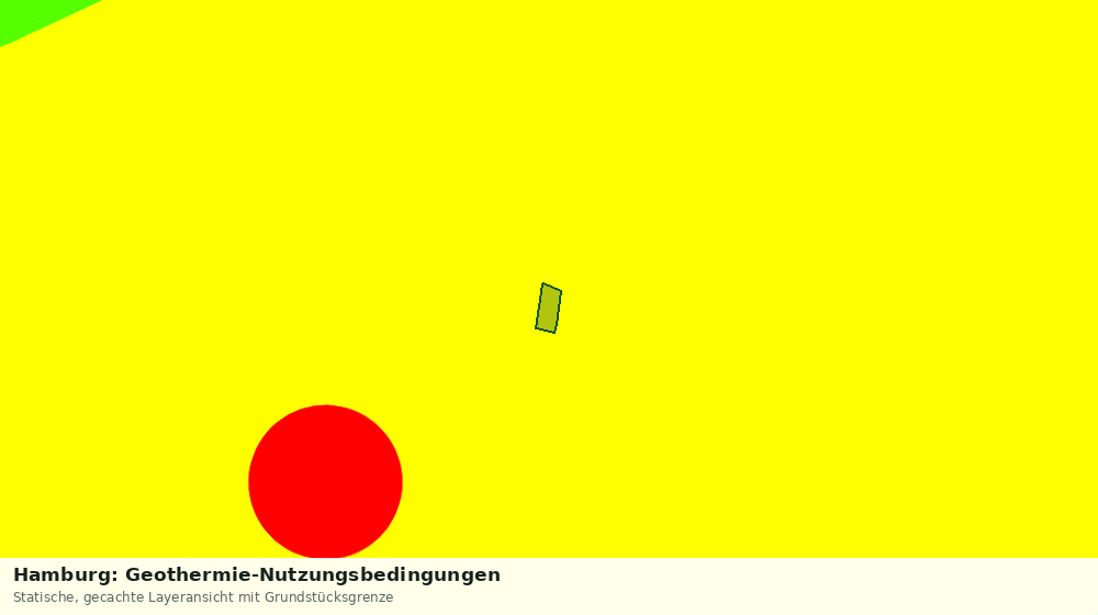 Statische Kartenansicht: Hamburg: Geothermie-Nutzungsbedingungen
