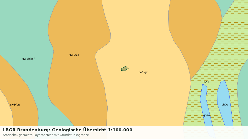 Statische Kartenansicht: LBGR Brandenburg: Geologische Übersicht 1:100.000