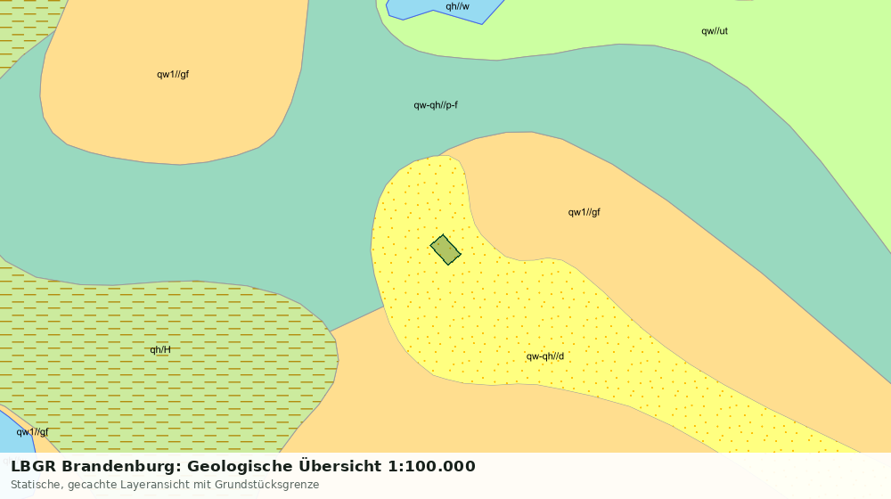 Statische Kartenansicht: LBGR Brandenburg: Geologische Übersicht 1:100.000