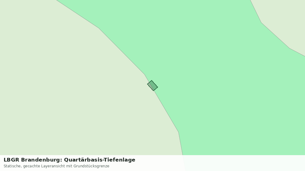 Statische Kartenansicht: LBGR Brandenburg: Quartärbasis-Tiefenlage