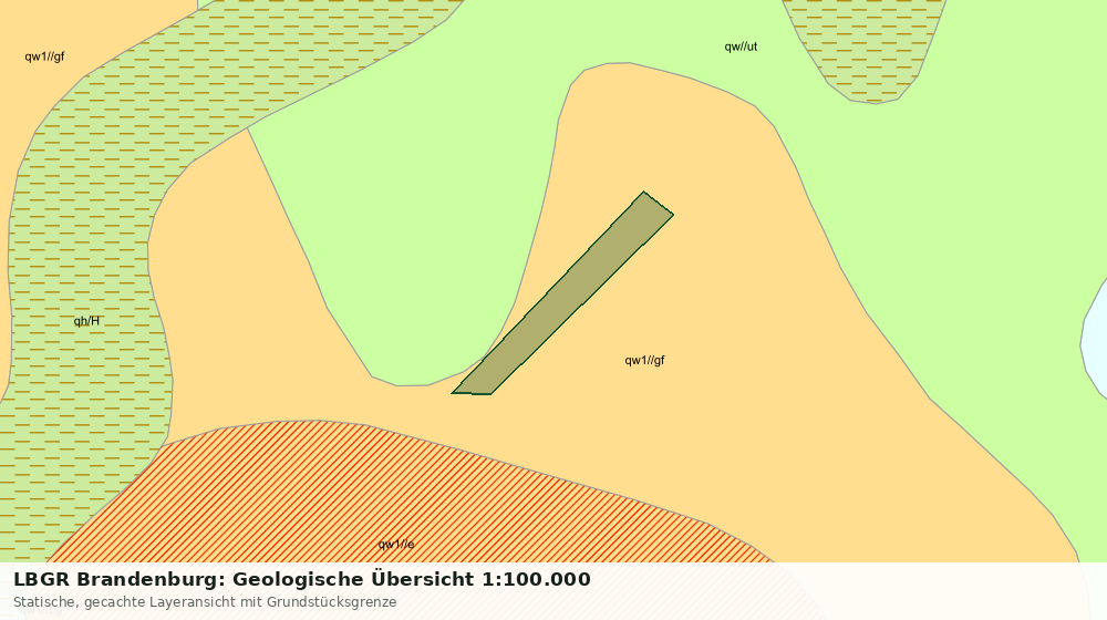 Statische Kartenansicht: LBGR Brandenburg: Geologische Übersicht 1:100.000