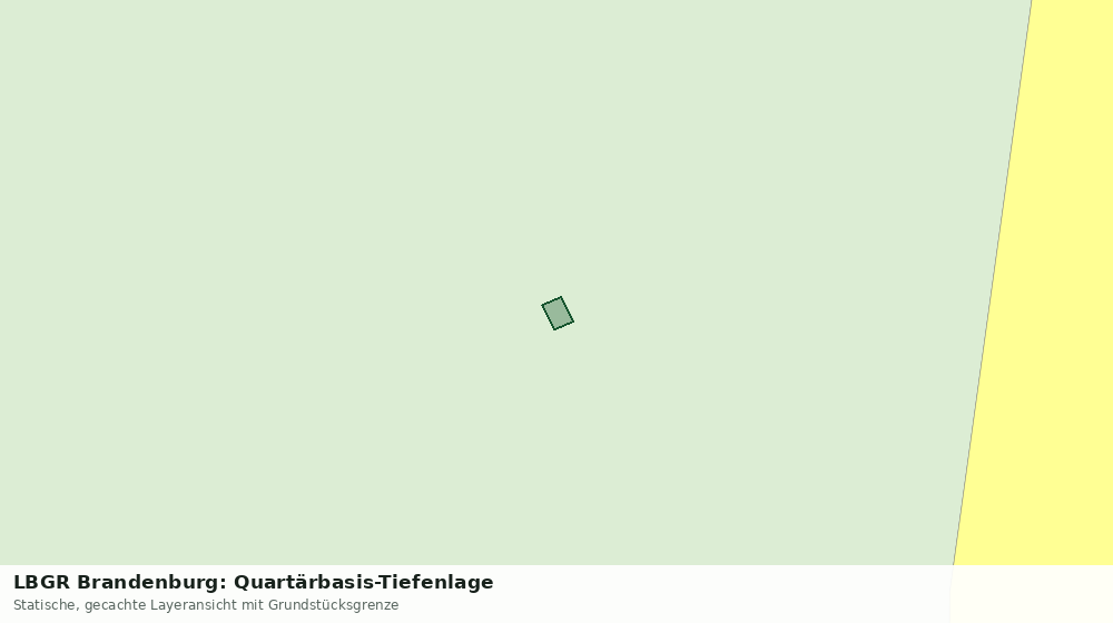 Statische Kartenansicht: LBGR Brandenburg: Quartärbasis-Tiefenlage