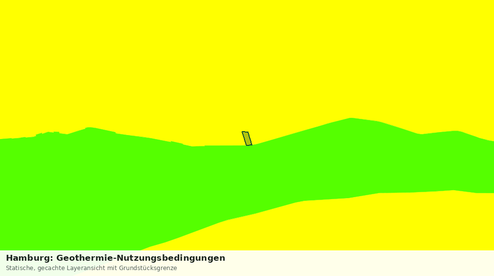 Statische Kartenansicht: Hamburg: Geothermie-Nutzungsbedingungen
